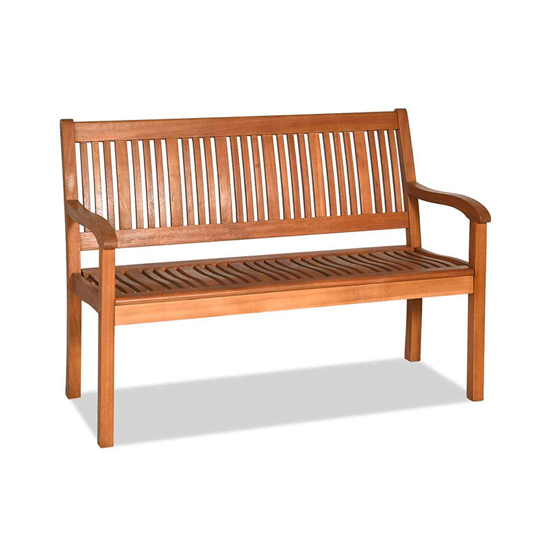 Banco de jardín plegable para exteriores, banco de madera para patio de 2 plazas, silla Loveseat con respaldo y reposabrazos para patio, porche o balcón, amarillo